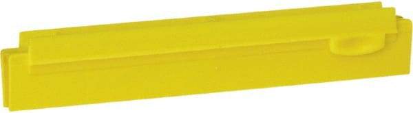 Vikan - 10" Rubber Blade Squeegee Refill - Double Edge, Yellow, Plastic Holder - USA Tool & Supply