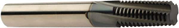 Sandvik Coromant - 5/8-11 UNC, 0.4724" Cutting Diam, 4 Flute, Solid Carbide Helical Flute Thread Mill - Internal Thread, 1" LOC, 3.2677" OAL, 12mm Shank Diam - USA Tool & Supply