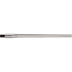 DORMER - 1/2" Diam, 12.85mm Diam Straight Shank, 165mm Flute, Taper Pin Reamer - USA Tool & Supply