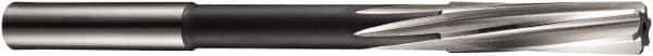 DORMER - 4.5mm Cobalt 6 Flute Chucking Reamer - Spiral Flute, 4.5mm Straight Shank, 21mm Flute Length, 80mm OAL - USA Tool & Supply