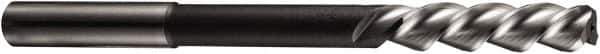 DORMER - 12mm Cobalt 3 Flute Chucking Reamer - Spiral Flute, 10mm Straight Shank, 44mm Flute Length, 151mm OAL - USA Tool & Supply