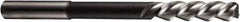 DORMER - 15mm Cobalt 3 Flute Chucking Reamer - Spiral Flute, 12.5mm Straight Shank, 50mm Flute Length, 162mm OAL - USA Tool & Supply