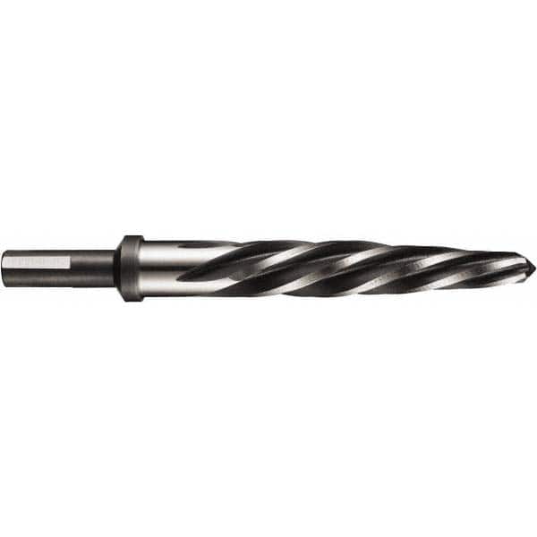 DORMER - 1" Reamer Diam, 1/2" Diam Straight Shank, 4-9/16" Flute, Car Reamer - USA Tool & Supply