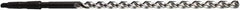 DORMER - 26mm, 3MT 130° Point High Speed Steel Taper Shank Drill Bit - Bright/Oxide Finish, 290mm Flute Length, 440mm OAL, Parabolic Flute, Series A951 - USA Tool & Supply