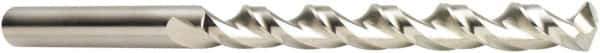 DORMER - 37/64", 130° Point, Spiral Flute, Cobalt Taper Length Drill Bit - Bright Finish, 124mm Flute Length, 222mm OAL, Series A940 - USA Tool & Supply