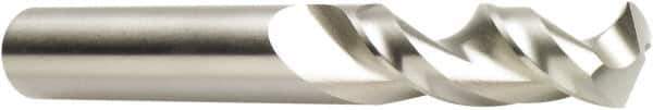DORMER - 11.5mm 130° Spiral Flute Cobalt Screw Machine Drill Bit - Bright Finish, Right Hand Cut, 47mm Flute Length, 95mm OAL, Special Type Point, Straight Shank - USA Tool & Supply