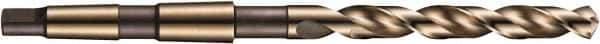DORMER - 25.5mm, 3MT 118° Point Cobalt Taper Shank Drill Bit - Bright Finish, 165mm Flute Length, 286mm OAL, Spiral Flute, Series A730 - USA Tool & Supply