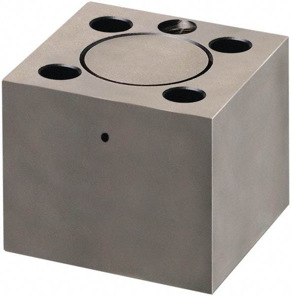 Dayton Lamina - 1/2" Shank Diam, 1-1/2" Base Length x 1-1/2" Base Width x 1-1/4" Base Height, 5/16-18 Thread, Alloy Steel Mold Punch Retainer - 5/16" Dowel Diam, 7/8" Length Between Dowel & Screw, 1-1/2" Thread Length, Ball Lock - USA Tool & Supply