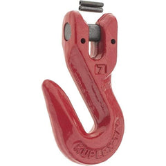 Value Collection - 9/32" Chain Diam, 100 Chain Grade Clevis Hook - 4,300 Lb Capacity, 11/16" ID, 13/32" Pin Diam, 3/8" Hook Throat, 2-1/8" OAL - USA Tool & Supply