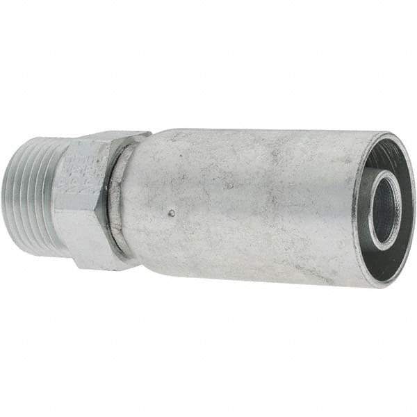 Value Collection - Male Steel Hydraulic Hose Male Rigid Fitting - -10 Hose Size, 5/8" Hose Diam - USA Tool & Supply