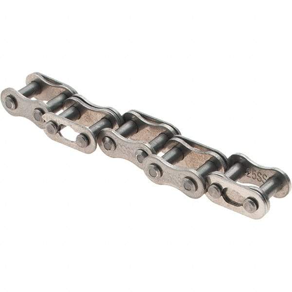 Value Collection - ANSI 25, Roller Chain Connecting Link - For Use with Stainless Steel Single Strand Chain - USA Tool & Supply