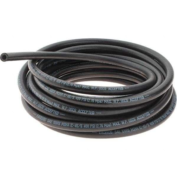 Value Collection - -4 Hose Size, 1/4" ID x 1/2" OD, 400 psi Work Pressure Hydraulic Hose - 2-1/2" Radius, Nitrile - USA Tool & Supply