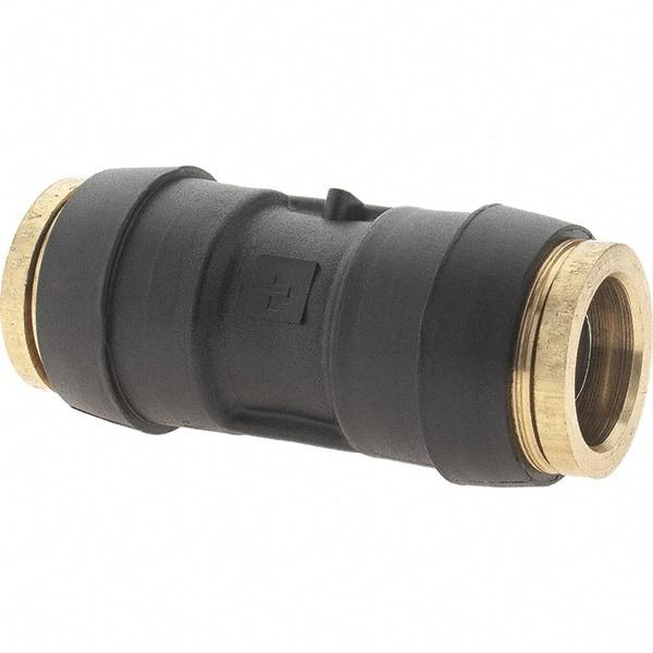 Parker - 5/8" Outside Diam, Brass Push-to-Connect Tube Union - 250 Max psi, Tube to Tube Connection - USA Tool & Supply