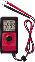 Amprobe - 2727721, CAT III, CAT II, 600 VAC, 450 VDC, Digital Auto Ranging Average Responding Compact Multimeter - 6 mOhm, Measures Voltage, Capacitance, Current, Frequency, Resistance - USA Tool & Supply