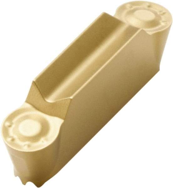 Seco - LCMF, 0.1575" Cutting Width, MP, CP200 Grade, Double End Multi-Directional Turning Insert - TiAlN, TiN Coated, Full Radius, 1.59mm Cnr Rad - USA Tool & Supply