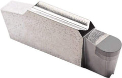 Seco - LCGN, 0.1575" Cutting Width, LF, CBN010 Grade, Single End Multi-Directional Turning Insert - Uncoated, Full Radius - USA Tool & Supply