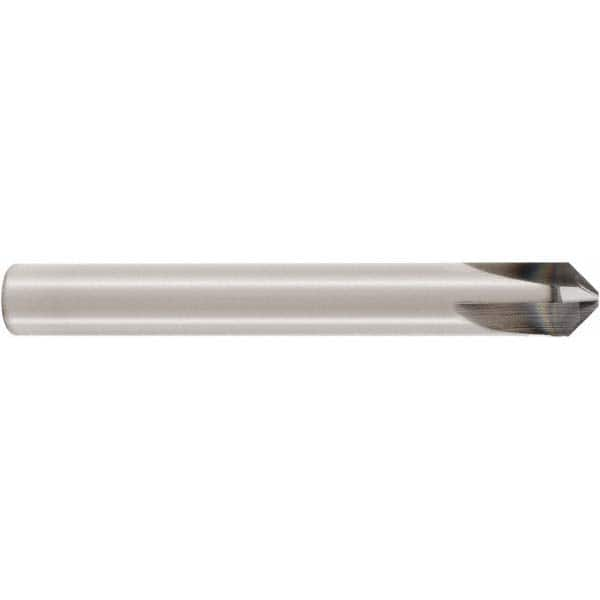 Seco - 6mm Diam 4 Flute Single End Solid Carbide Chamfer Mill - USA Tool & Supply