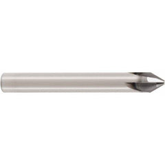 Seco - 6mm Diam 4 Flute Single End Solid Carbide Chamfer Mill - USA Tool & Supply