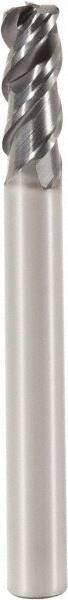 Seco - 20mm, 3 Flute, Single End, Solid Carbide, 2mm Corner Radius End Mill - 110mm OAL, 48° Helix, Right Hand Flute, 42mm LOC, Right Hand Cut - USA Tool & Supply