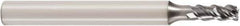 Seco - 2mm, 3 Flute, Single End, Solid Carbide, 0.5mm Corner Radius End Mill - 57mm OAL, 48° Helix, Right Hand Flute, 5mm LOC, Right Hand Cut - USA Tool & Supply