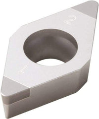 Seco - DCGW21.51 E Grade CBN010 PCBN Turning Insert - 55° Diamond, 1/4" Inscr Circle, 3/32" Thick, 1/64" Corner Radius - USA Tool & Supply