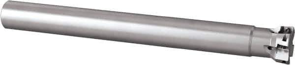 Seco - 32mm Cut Diam, 6mm Max Depth of Cut, 25mm Shank Diam,Indexable Plunge End Mill - Cylindrical Shank, Multiple Insert Styles, R217.79 Toolholder Style, Through Coolant, Series Turbo 10 - USA Tool & Supply