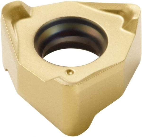 Seco - XNEX040308 M06 Grade MP3000 Carbide Milling Insert - TiAlN Finish, 0.1303" Thick, 0.2638" Inscribed Circle, 0.8mm Corner Radius - USA Tool & Supply
