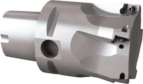 Seco - 54mm Cut Diam, 9mm Max Depth of Cut, 60mm OAL, Indexable Square Shoulder End Mill - Multiple Insert Styles, C5 Modular Connection, 90° Lead Angle, Through Coolant, Series Turbo 10 - USA Tool & Supply