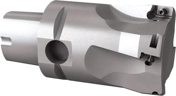 Seco - 44mm Cut Diam, 9mm Max Depth of Cut, 60mm OAL, Indexable Square Shoulder End Mill - Multiple Insert Styles, C4 Modular Connection, 90° Lead Angle, Through Coolant, Series Turbo 10 - USA Tool & Supply