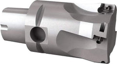 Seco - 44mm Cut Diam, 9mm Max Depth of Cut, 60mm OAL, Indexable Square Shoulder End Mill - Multiple Insert Styles, C4 Modular Connection, 90° Lead Angle, Through Coolant, Series Turbo 10 - USA Tool & Supply