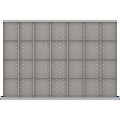 LISTA - 28-Compartment Drawer Divider Layout for 3.15" High Drawers - USA Tool & Supply