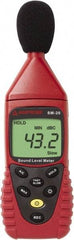 Amprobe - A and C Frequency Weight, LCD Display Sound Meter - 30 to 130 Decibels - USA Tool & Supply