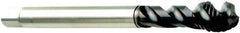 Sandvik Coromant - 3/8-16 UNC 3 Flute 2B Modified Bottoming Spiral Flute Tap - Powdered Metal, SmoothTop Finish, 100mm OAL, Right Hand Flute, Right Hand Thread, Series CoroTap 300 - USA Tool & Supply