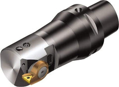 Sandvik Coromant - Right Hand Cut, 86mm Min Bore Diam, Steel Modular Boring Cutting Unit Head - 3" Max Bore Depth, Through Coolant, Compatible with TCMT 221825..TC-Cx (1) - USA Tool & Supply