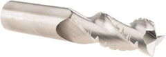 SGS - 3/4" Diam, 1-5/8" LOC, 3 Flute Solid Carbide 0.03" Corner Radius Roughing End Mill - TiB2 Finish, 4" OAL, 3/4" Shank Diam, Single End, Centercutting, 38° Helix - USA Tool & Supply