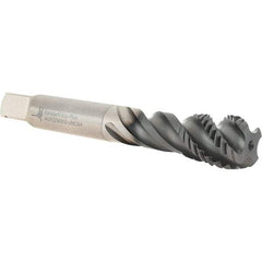 Walter-Prototyp - 3/4-10 UNC 4 Flute 2B Modified Bottoming Spiral Flute Tap - Powdered Metal, Hardlube Finish, 124.99mm OAL, Right Hand Flute, Right Hand Thread, Series AEP2256302 - USA Tool & Supply