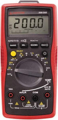 Amprobe - 4210333, CAT IV, CAT III, 1,000 VAC/VDC, Digital Average Responding Multimeter - 60 mOhm, Measures Voltage, Capacitance, Current, Frequency, Resistance, Temperature - USA Tool & Supply