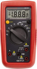 Amprobe - 4018624, CAT III, 600 VAC/VDC, Digital Auto Ranging Manual Ranging Multimeter - 20 mOhm, Measures Voltage, Current, Resistance - USA Tool & Supply