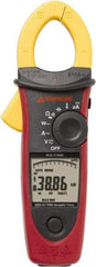 Amprobe - 3729950, CAT IV, CAT III, Digital True RMS Clamp Meter with 1.4567" Clamp On Jaws - 999.9 VAC/VDC, 599.9 AC Amps, Measures Voltage, Capacitance, Current, microAmps, Temperature - USA Tool & Supply