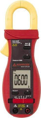 Amprobe - 3037808, CAT III, Digital Average Responding Clamp Meter with 1.0236" Clamp On Jaws - 400 VAC/VDC, 600 AC Amps, Measures Voltage, Continuity, Current, Frequency, Resistance - USA Tool & Supply