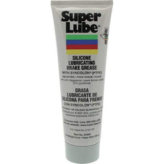 Synco Chemical - 8 oz Tube Silicone General Purpose Grease - Translucent White/Gray, Food Grade, 500°F Max Temp, NLGIG 2, - USA Tool & Supply