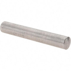 Value Collection - 8mm Diam x 50mm Pin Length 303 Stainless Steel Precision Dowel Pin - Unhardened, 1 Beveled & 1 Rounded End - USA Tool & Supply