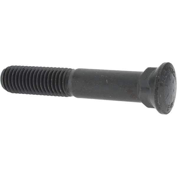 Value Collection - 5/8-11 UNC, 3-3/4" OAL, Alloy Steel Plow Bolt - Uncoated, Grade 8 - USA Tool & Supply