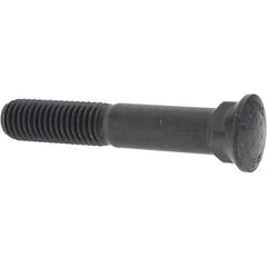 Value Collection - 5/8-11 UNC, 3-3/4" OAL, Alloy Steel Plow Bolt - Uncoated, Grade 8 - USA Tool & Supply