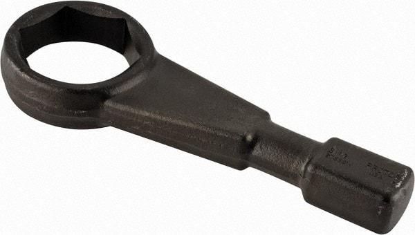 Proto - 3-1/2" 6 Point Striking Box Wrench - Single End, 4-31/32" Head Diam x 1-23/32" Head Thickness, 14-1/8" OAL, Steel, Black Finish - USA Tool & Supply