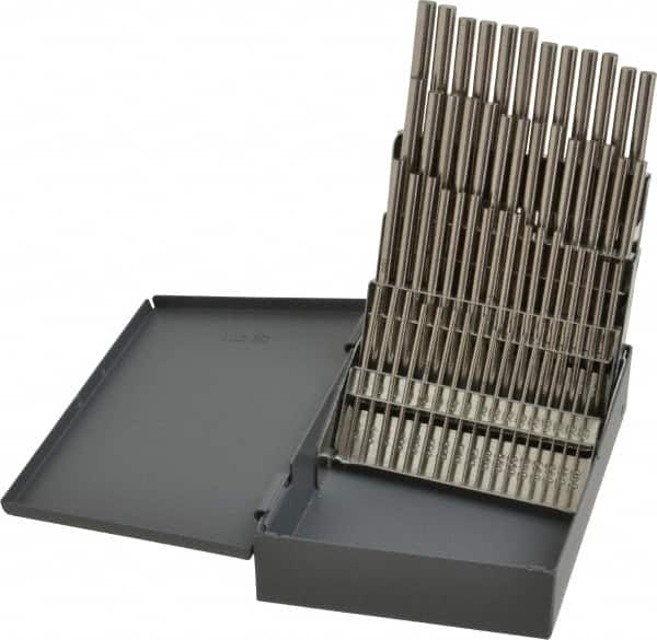 Chicago-Latrobe - 60 Piece, #60 to #1, Bright Finish, High Speed Steel Drill Blank Set - USA Tool & Supply