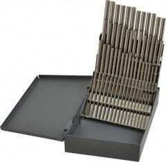 Chicago-Latrobe - 60 Piece, #60 to #1, Bright Finish, High Speed Steel Drill Blank Set - USA Tool & Supply