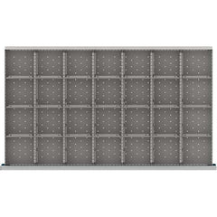 LISTA - 28-Compartment Drawer Divider Layout for 3.15" High Drawers - USA Tool & Supply
