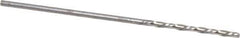 Chicago-Latrobe - #56 118° High Speed Steel Jobber Drill - Bright Finish, Left Hand Cut, Spiral Flute, Straight Shank, 1-3/4" OAL, Standard Point - USA Tool & Supply
