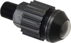 Norgren - 1/8" Male NPTF Bottom Rotowink Pressure Indicator - 15 to 150 psiG, Black Unactuated Color & Red Actuated Color - USA Tool & Supply